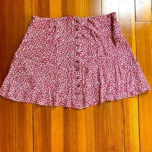 AE button up skirt